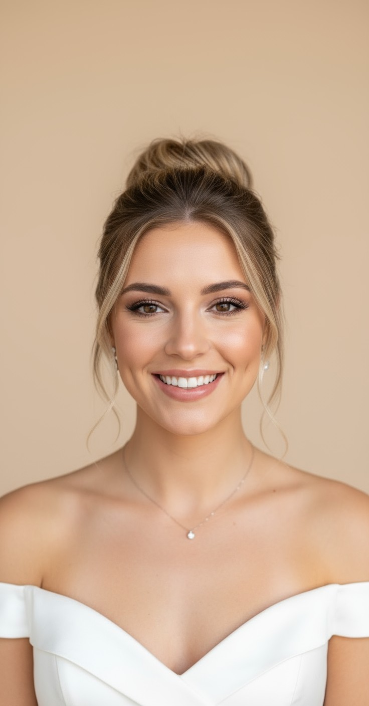 After Messy Bun Hairstyle For Wedding